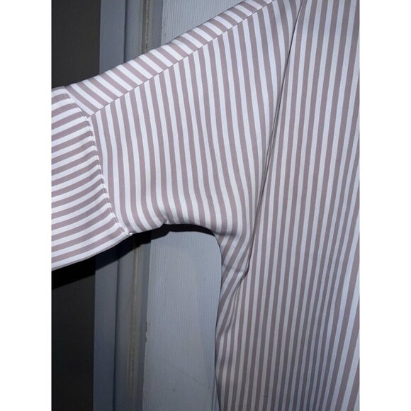 EXPRESS Striped Dolman Sleeve Minimalist Blouse Scoop Neck Sz XS - Picture 4 of 11